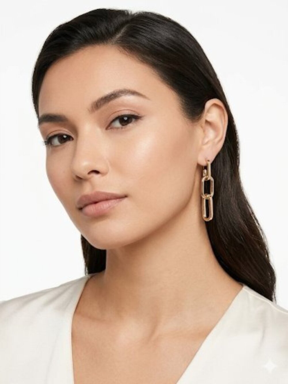 New York & Company Women's Womens Chain Link Earrings NWT